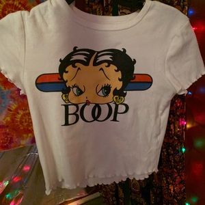 betty boop crop top